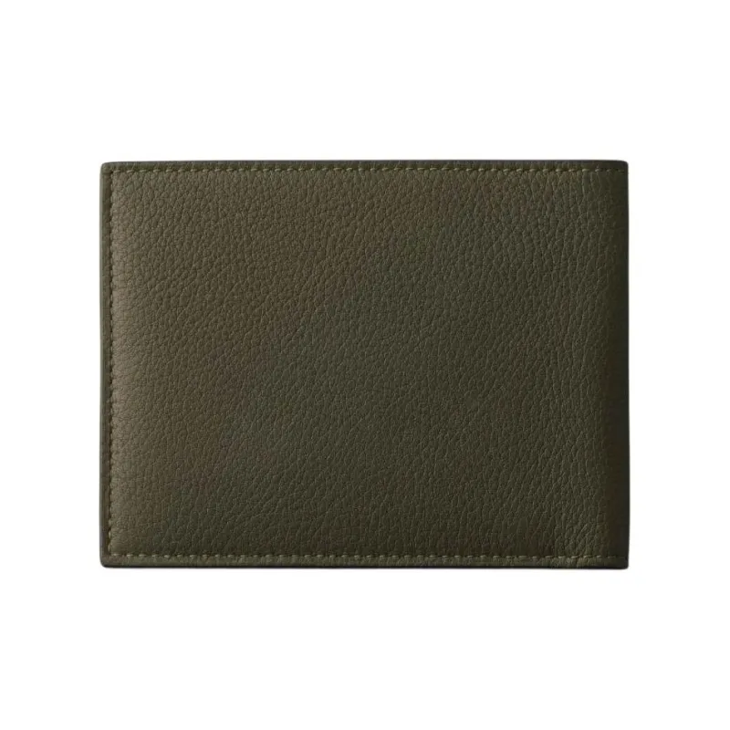 CARTIER Must De Cartier Calfskin Wallet Women's Khaki Green-1