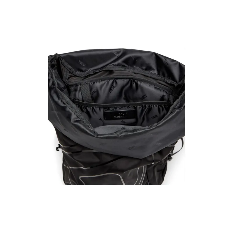 DIESEL Nylon Backpack Men's Black-4
