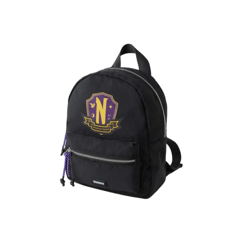 ZARA WEDNESDAY Collaboration Polyamide Backpack Mini Men's Black-1