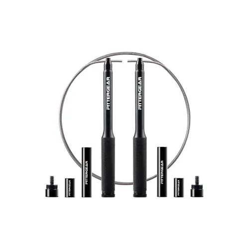 FITTERGEAR Aerobic Fat Reduction Non Countable Jump Ropes Fitness Crowd Steel Wire Rope, Aluminum Alloy Controller 3m