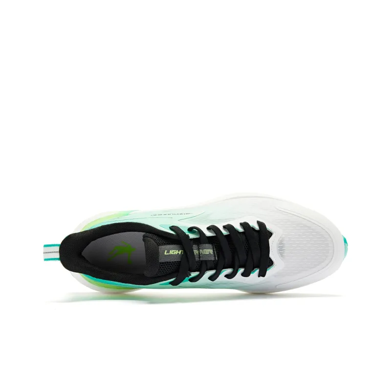 QIAODAN No Fear Of SE Breathable Slip Resistant Low Top Running Shoes Men's Green Black-3