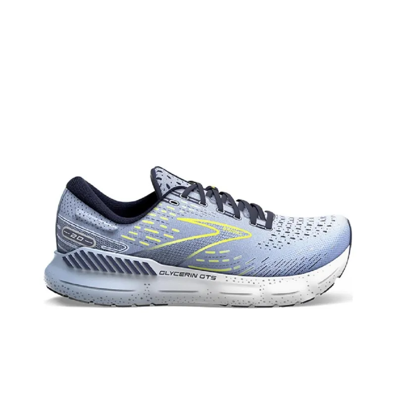Brooks Glycerin GTS Abrasion Resistant Breathable Low Top Running Shoes Women's Blue-1