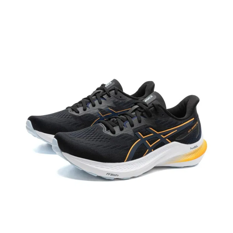 Asics GT 2000 12 Black Fellow Yellow-2