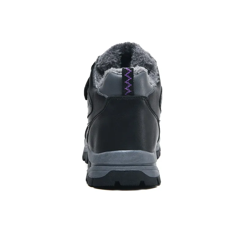 Binary High Top Casual Shoes Women's Black Purple-3