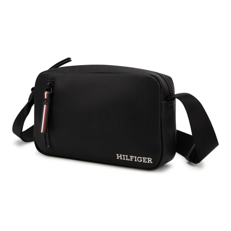 Tommy Hilfiger Artificial Leather Shoulder Bag Medium Size Men's Black-2