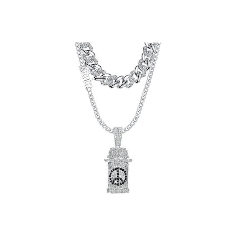 TheRubz Alloy Zircon Pendant Necklaces Unisex-3