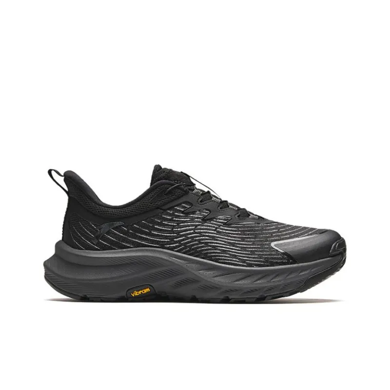 Anta Transverse Cushioning, Wear Resistant Low Top Running Shoes Men's Black-1