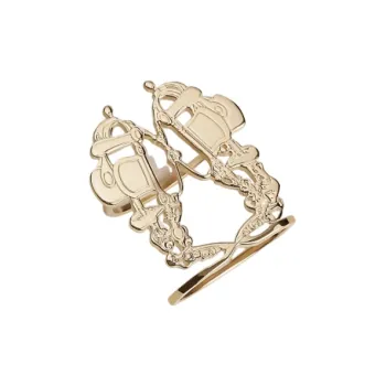 HERMES Brass Accessories Unisex Gold