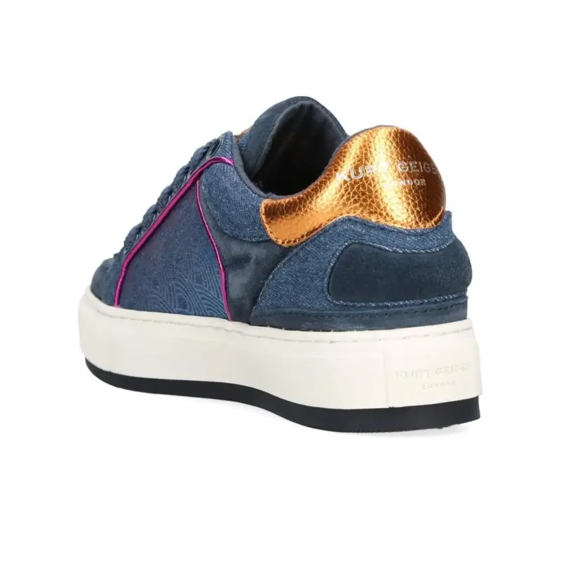 Kurt Geiger London Slip-Resistant Low-Top Skateboard Shoes Women's Blue-3