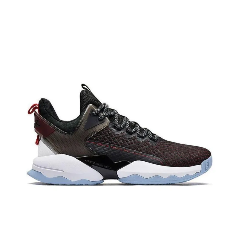 XTEP Cushioning Anti Slip And Wear Resistant Low Top Basketball Shoes Men's Black-1