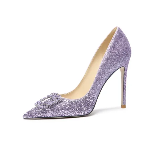 Lily Wei High Heels Women's Purple