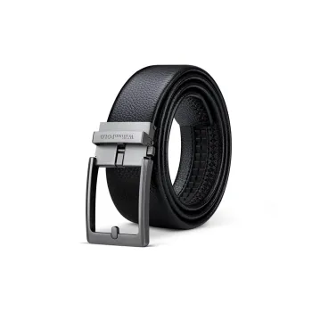 WilliamPOLO Top Grain Cow Leather Leather Belts Men's Matte Color 3.5cm Width