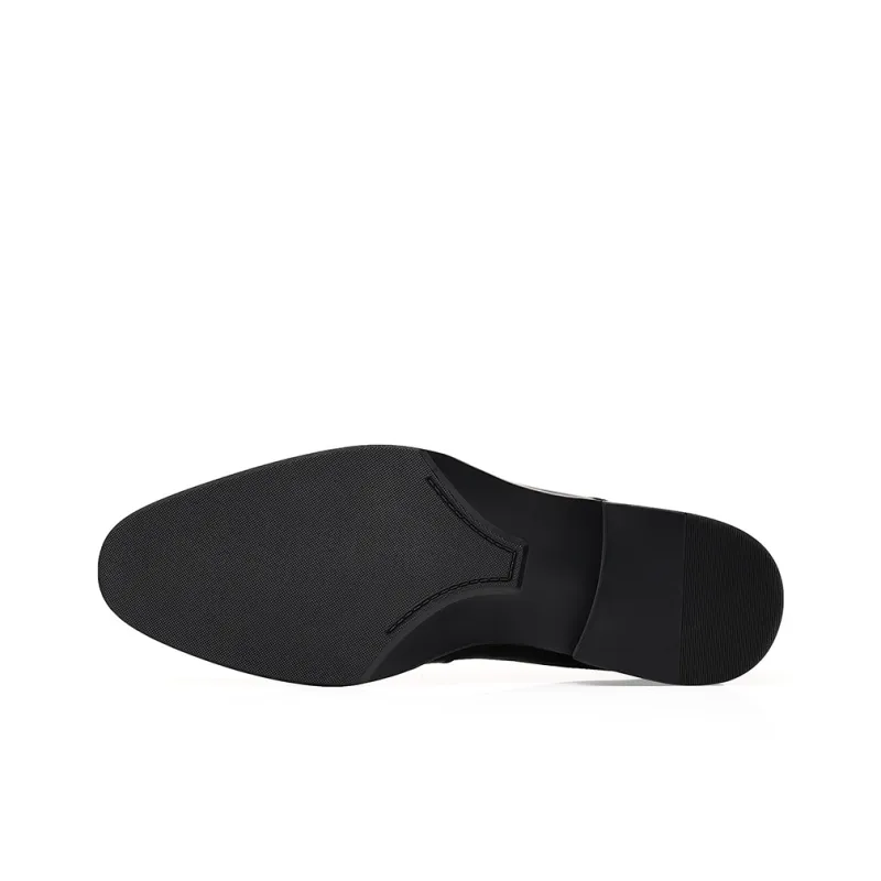 ZUWUDONG Dress Shoes Men Low Top Black/Brown-12