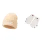 Beige Hats & Caps+Ecru Gloves
