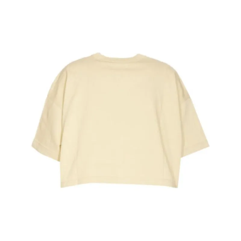 Bottega Veneta Pocket Detailed Cropped T-Shirt-1