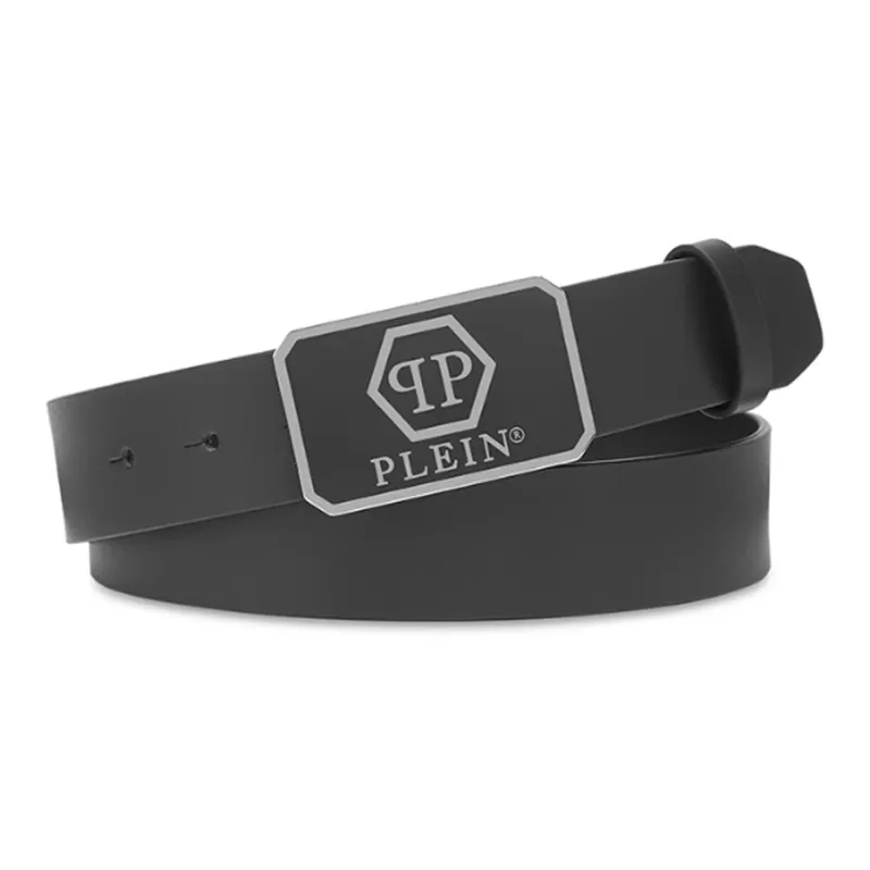 PHILIPP PLEIN Logo plaque Leather Belt-2