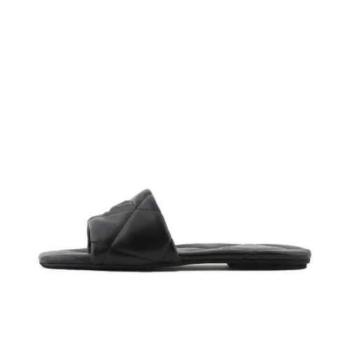 EMPORIO ARMANI Quilted Faux-leather Sandals