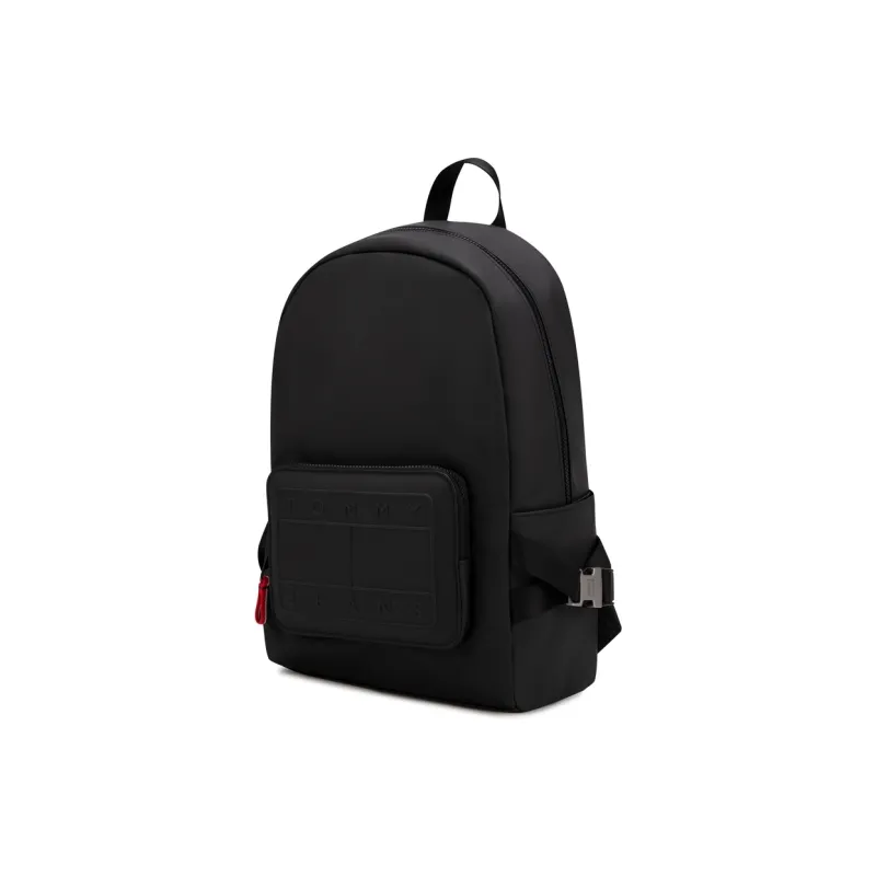 Tommy Hilfiger Artificial Leather Backpack Large Size Men's Black-2