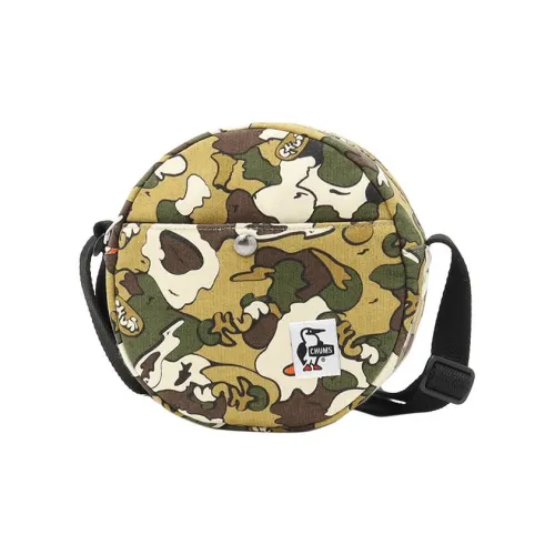 CHUMS Crossbody Bags Hanging Bar Camouflage Pattern