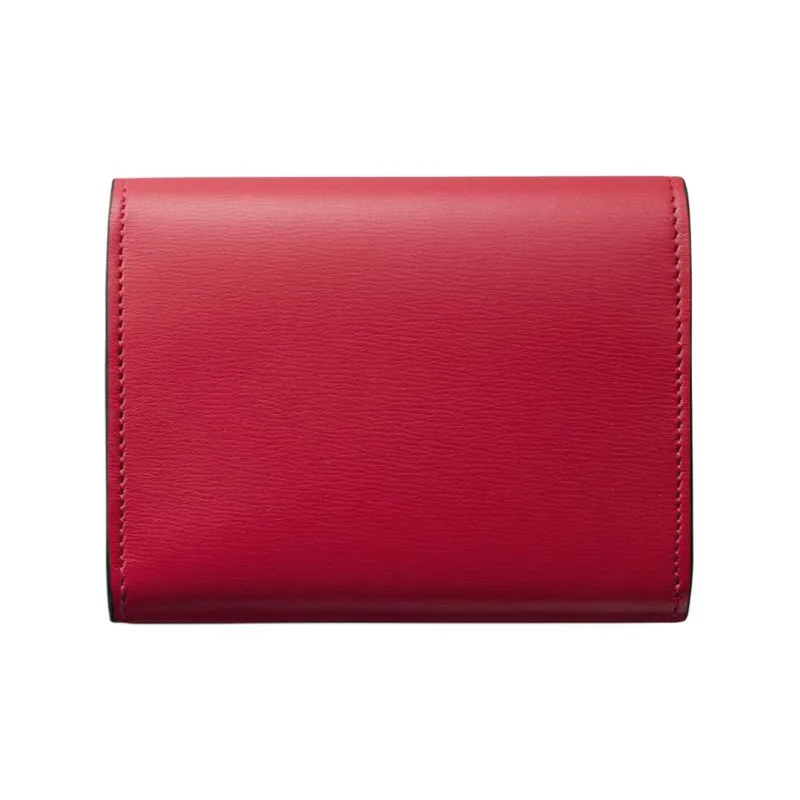 CARTIER PANTHÈRE Calfskin Wallet Women's Red Chestnut-1