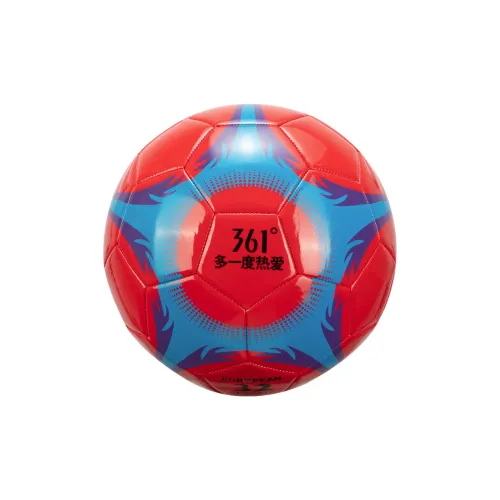 361° Size 4 5 Size Soccer PU Machine Stitched Soccer Ball Unisex Fireworks Red Blue