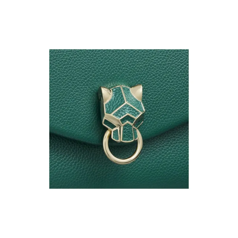 CARTIER Panthère De Cartier Calfskin Shoulder Bag, Crossbody Bag Trumpets Women's Bright Green-1