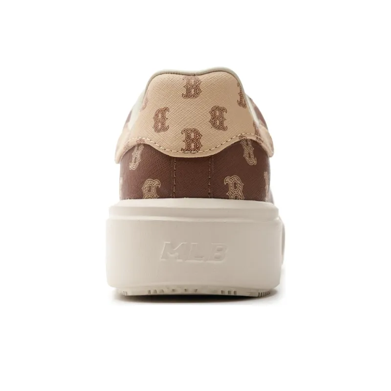 MLB Chunky Classic Slip Resistant Shock Absorbers Low Top Skateboard Shoes Unisex Dark Brown-4