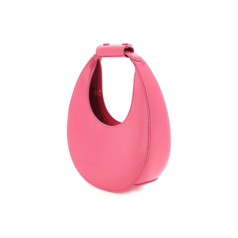 Staud Cow Leather Crescent Bag Shoulder Bag Crossbody Bag Handbag Women's Dark Pink-2