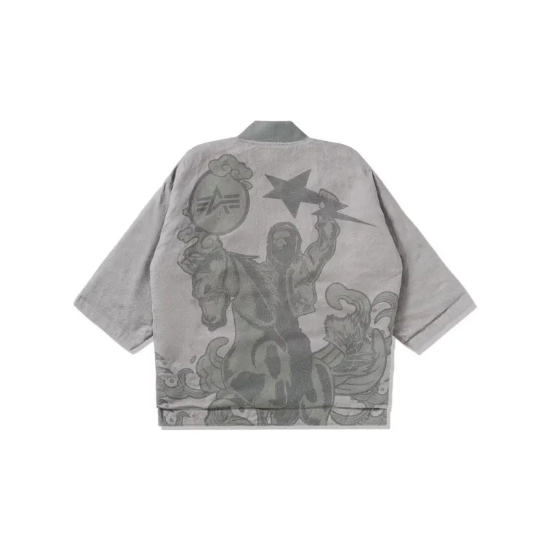 Bape X Alpha Industries Reversible Kimono Jacket-1