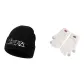 Black Hats & Caps+Ecru Glove