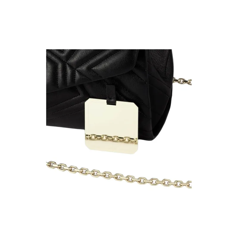 CARTIER Panthère De Cartier Calfskin Shoulder Bag, Crossbody Bag Trumpets Women's Black-4