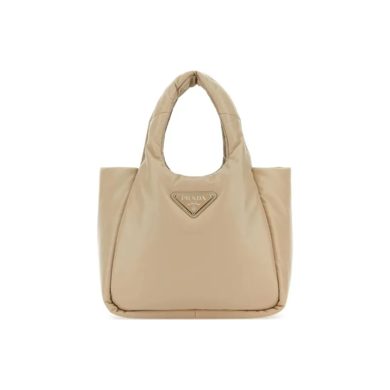 PRADA Lambskin Handbag Women's Light Brown-0