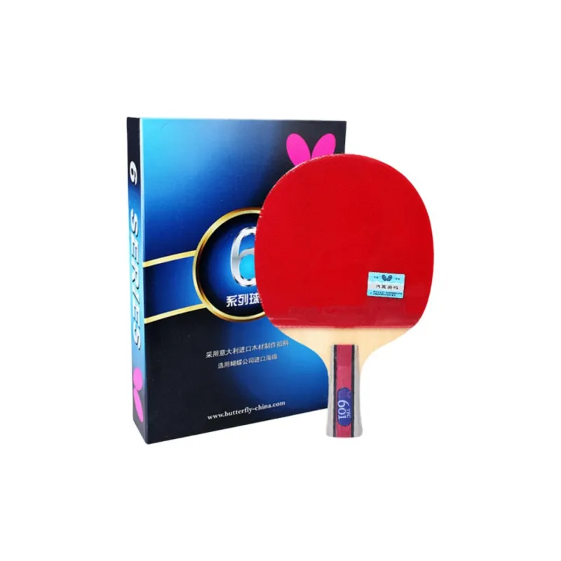 Butterfly Ping Pong Paddles Unisex All Wood Red/Black-1