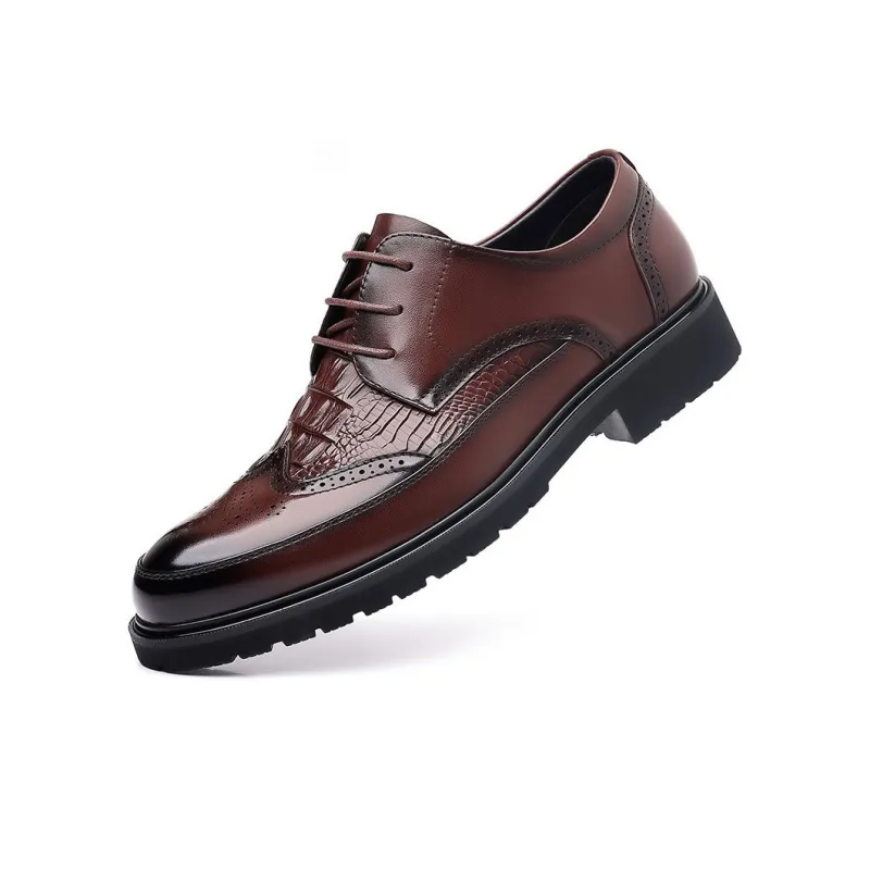 Xiwencha Dress Shoes Men's Black-4
