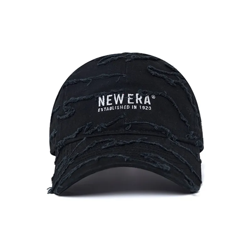 New Era Cotton Baseball Caps Unisex Black-1