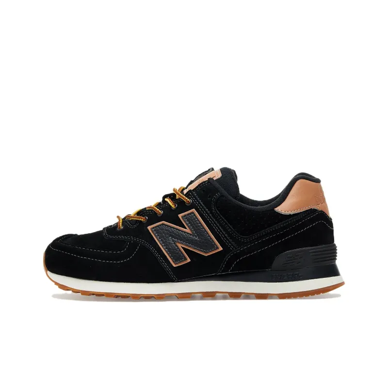New Balance 574 Shoes 'Black Light Khaki '-0
