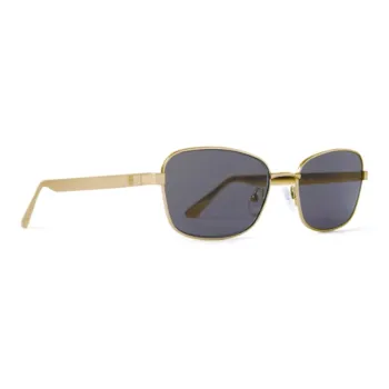 TOTEME Metal Irregular Shape Sunglasses Women's Gold