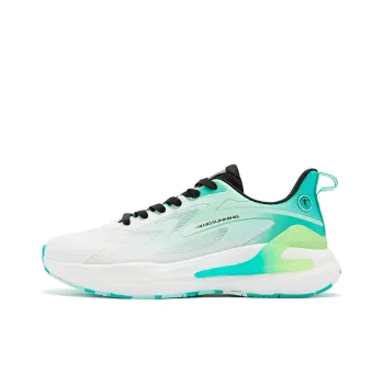 QIAODAN No Fear Of SE Breathable Slip Resistant Low Top Running Shoes Men's Green Black
