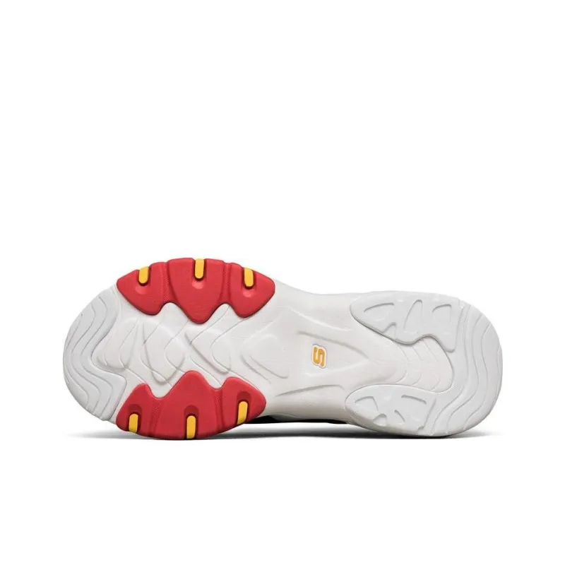 One Punch Man x Skechers D'LITES 3.0 3.0 Low-Top Casual Shoes Men's White Black Yellow-4