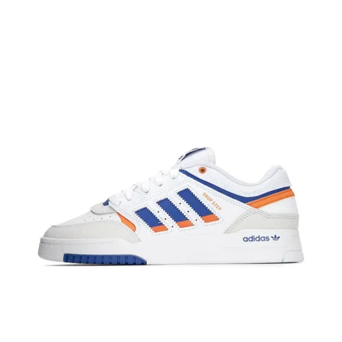 Adidas Originals Drop Step Skateboard Shoes Unisex Low-Top White/Blue/Orange