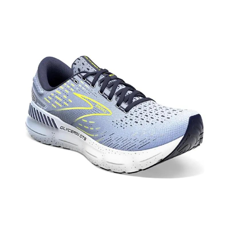 Brooks Glycerin GTS Abrasion Resistant Breathable Low Top Running Shoes Women's Blue-2