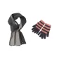 Gray Scarf+Dark Gray Pink Glove