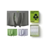 Elegant Gray+Avocado Green+Gray Purple