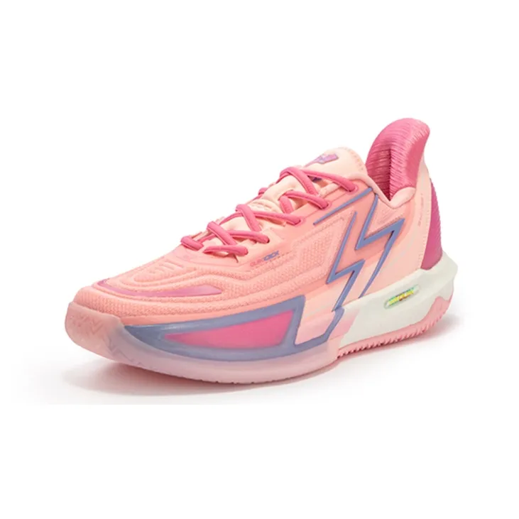 361° BIG3 4.0 Quick Pro Basketball Shoes Men Low Top Fluorescent Wax Powder/Iris-1