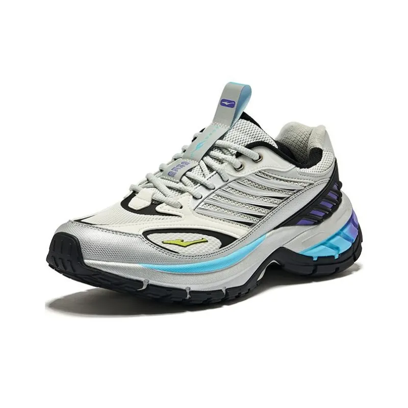 Erke Goose Feather Cushioning Wear Resistant Low Top Casual Shoes Men's Gray-2