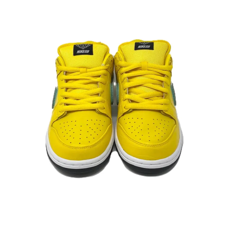 Nike Sb Dunk Low Diamond Supply Co. Canary Diamond Friends And Family-3