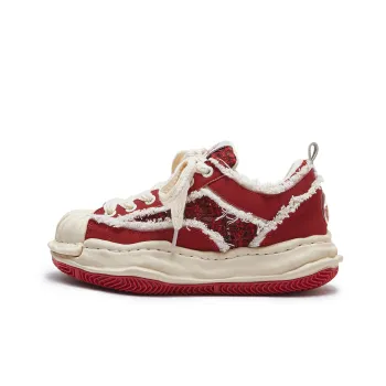 MQMS Skateboard Shoes Unisex Low Top Red