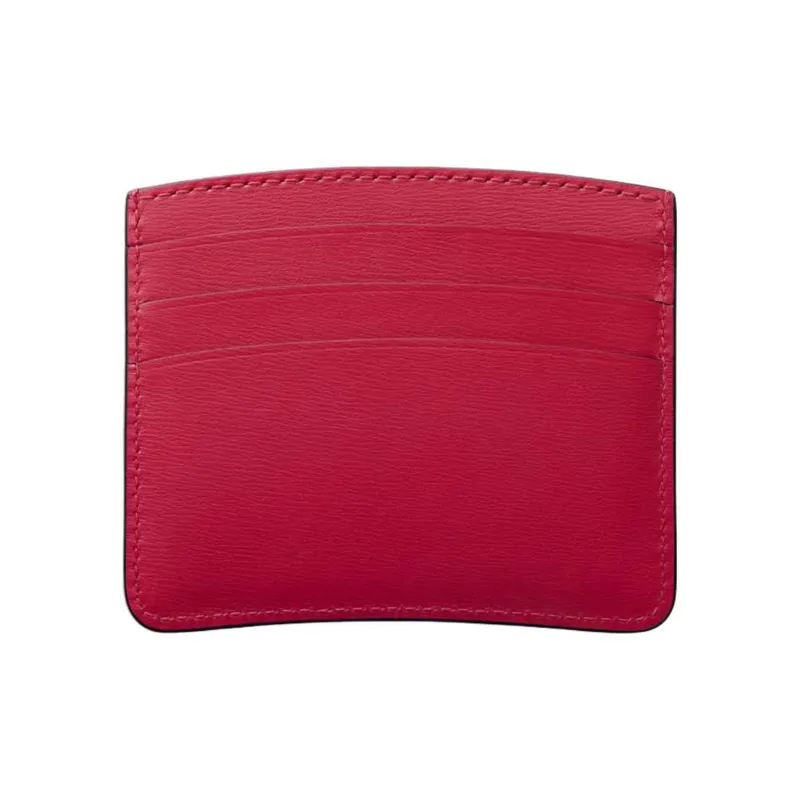 CARTIER PANTHÈRE Calfskin Card Holder Women's Red Chestnut-1
