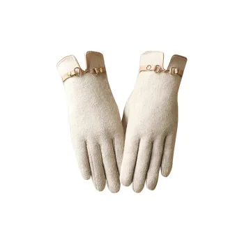 Youyoulan Wool Knit Gloves Women's