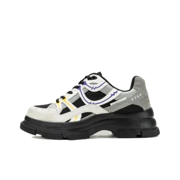 Both Gao Eva RUNNER Low-Top Casual Shoes Men's Black Gray Color